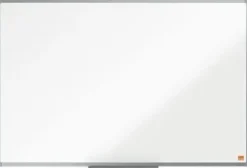 NOBO ESSENCE PIZARRA MAGNETICA DE ACERO 900X600MM - MARCO DE ALUMINIO ANODIZADO - BANDEJA PARA ROTULADORES - COLOR BLANCO