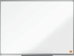 NOBO ESSENCE PIZARRA MAGNETICA DE ACERO 600X450MM - MARCO DE ALUMINIO ANODIZADO - BANDEJA PARA ROTULADORES - COLOR BLANCO