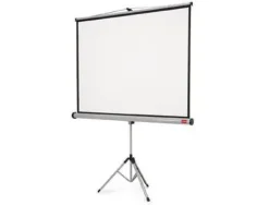 NOBO PANTALLA PROYECCION TRIPODE 1750X1325MM - FLEXIBLE 4:3 - SUPERFICIE BLANCA MATE - PORTATIL - COLOR BLANCO