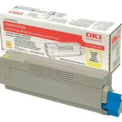 OKI C5600/C5700 AMARILLO CARTUCHO DE TONER ORIGINAL - 43381905