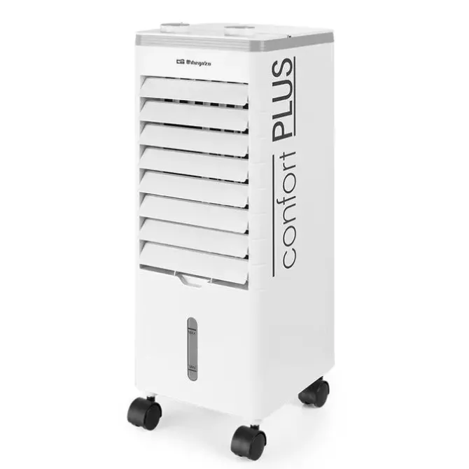 ORBEGOZO AIR 35 CLIMATIZADOR 3 EN 1 PURIFICA Y REFRESCA EL AIRE - POTENTE Y SILENCIOSO - DEPOSITO DE 3L - 3 VELOCIDADES - LAMAS ORIENTABLES - RUEDAS PIVOTANTES