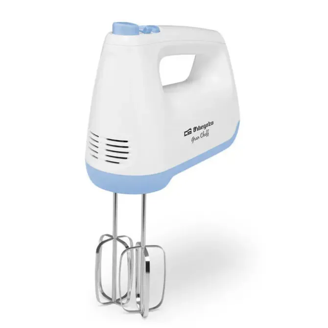 ORBEGOZO BA 3750 BATIDORA AMASADORA PANADERO - POTENTE Y VERSATIL - 6 VELOCIDADES + TURBO - ACCESORIOS DE ACERO INOXIDABLE - FACIL LIMPIEZA EN LAVAVAJILLAS