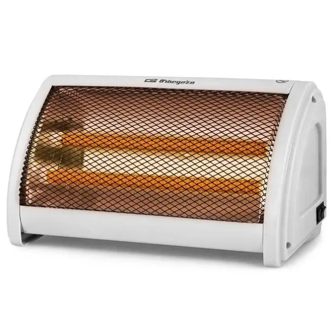 ORBEGOZO BP 3200 ESTUFA CERAMICA CALOR INSTANTANEO - POTENCIA 1000W - DOS NIVELES DE CALOR - ASA DE TRANSPORTE - SEGURIDAD ANTIVUELCO - COMPACTA Y EFICIENTE