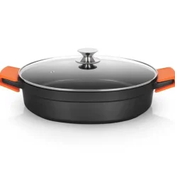 ORBEGOZO CDB 1036 CACEROLA ALUMINIO FUNDIDO - VERSATILIDAD Y SEGURIDAD EN LA COCINA - DISEÑO ERGONOMICO - ASAS DE SILICONA - ANTIADHERENTE PFOA - APTA PARA TODO TIPO DE FUEGOS