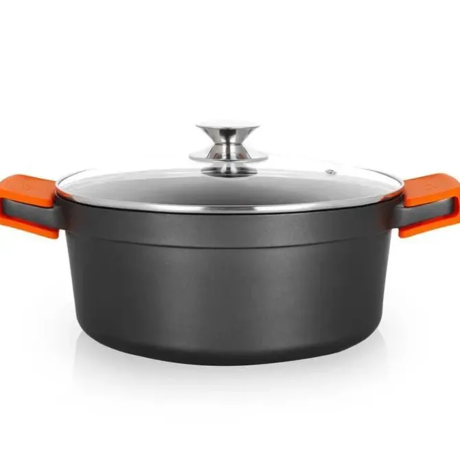 ORBEGOZO CDH 3028 - CACEROLA DE ALUMINIO FUNDIDO - COCINA CON SEGURIDAD Y VERSATILIDAD - ANTIADHERENTE Y APTA PARA TODO TIPO DE FUEGOS