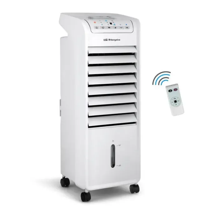 ORBEGOZO CLIMATIZADOR EVAPORATIVO 3 EN 1 FRESHAIR - POTENTE Y SILENCIOSO - ALETAS DIRECCIONALES - TEMPORIZADOR 7H - FACIL MANEJO - RUEDAS PARA TRANSPORTE - MANDO A DISTANCIA