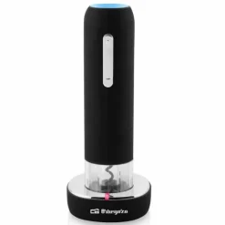 ORBEGOZO CU 4100 SACACORCHOS ELECTRICO RECARGABLE - EXTRACCION RAPIDA Y SENCILLA DEL CORCHO - DISEÑO ELEGANTE Y ERGONOMICO - RECARGA EN 4 HORAS PARA HASTA 50 BOTELLAS