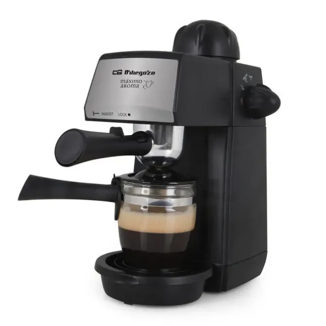 ORBEGOZO EXP 4600 CAFETERA A PRESION - INNOVACION EN TU COCINA PARA DISFRUTAR DE UN CAFE DELICIOSO Y RAPIDO - PRESION DE 5 BARES - BANDEJA DE GOTEO EXTRAIBLE - VAPORIZADOR PARA CAPUCCINO