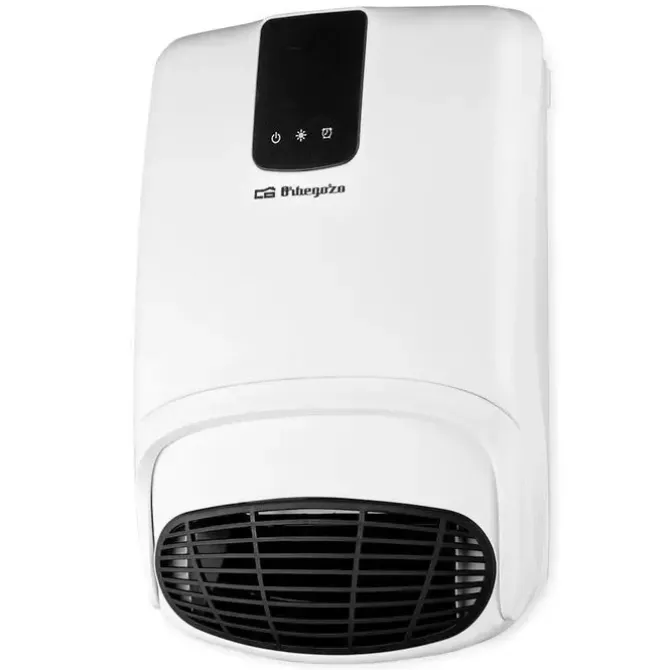 ORBEGOZO FB 2200 CALEFACTOR DE PARED CON ACCESORIO PARA TOALLAS - ESPECIAL BAÑO (IP-23) - MANDO A DISTANCIA - 2 NIVELES DE CALOR - PROGRAMABLE - SEGURIDAD CONTRA SOBRECALENTAMIENTO