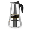 ORBEGOZO KFI 660 CAFETERA ITALIANA DE ACERO INOXIDABLE - CAPACIDAD PARA 6 TAZAS - COMPATIBLE CON DIFERENTES TIPOS DE COCINAS - ASA ERGONOMICA PARA UN MANEJO SEGURO