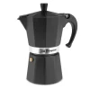 ORBEGOZO KFN 610 CAFETERA DE ALUMINIO NEGRA - CAPACIDAD PARA SEIS TAZAS - UTILIZABLE EN COCINAS A GAS - ELECTRICAS Y VITROCERAMICA - ASA ERGONOMICA - FACIL DE LIMPIAR - VALVULA DE SEGURIDAD