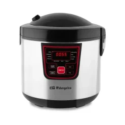 ORBEGOZO MCP 6000 COCINA PROGRAMABLE - DISFRUTA DE RECETAS PROFESIONALES EN CASA CON ESTA MAQUINA VERSATIL Y FACIL DE USAR - 11 PROGRAMAS PREINSTALADOS - ACABADO INOXIDABLE - CUBETA ANTIADHERENTE