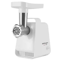 ORBEGOZO MP 2000 PICADORA DE CARNE EFICIENTE - POTENTE MOTOR DE 600W - FACIL DE LIMPIAR Y DESMONTAR - INCLUYE ACCESORIOS PARA SALCHICHAS Y KIBBE - BOTON DE MARCHA/PARADA - ESTABLE Y SEGURA
