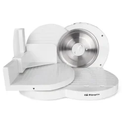 ORBEGOZO MS 4200 CORTADORA BLANCA - POTENTE Y EFICIENTE - CON CUCHILLA DE ACERO INOXIDABLE Y AJUSTE DE GROSOR DE CORTE IDEAL PARA SORPRENDER EN LA COCINA