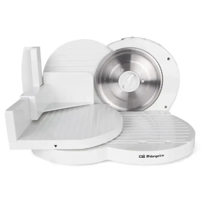 ORBEGOZO MS 4200 CORTADORA BLANCA - POTENTE Y EFICIENTE - CON CUCHILLA DE ACERO INOXIDABLE Y AJUSTE DE GROSOR DE CORTE IDEAL PARA SORPRENDER EN LA COCINA