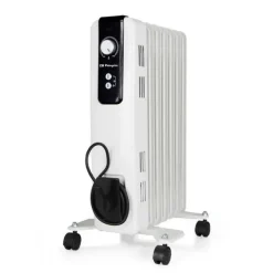 ORBEGOZO RH SERIE RADIADOR COMPACTO - POTENTE Y SILENCIOSO - 3 NIVELES DE POTENCIA - TERMOSTATO REGULABLE - TERMOFUSIBLE DE SEGURIDAD - LUCES LED - RUEDAS PIVOTANTES Y ASA PARA TRANSPORTE