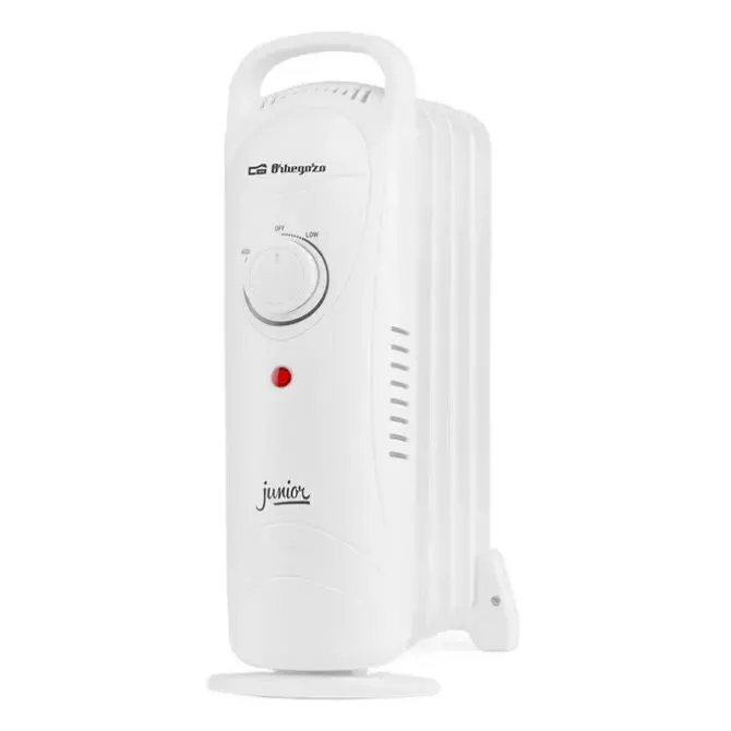 ORBEGOZO RO 720 RADIADOR DE ACEITE JUNIOR COMPACTO - POTENCIA 700W - TERMOSTATO REGULABLE - PROTECCION CONTRA SOBRECALENTAMIENTO - FACIL MANEJO - ASA PARA TRANSPORTE - AHORRO ENERGETICO