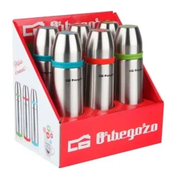 ORBEGOZO SET TERMOS IDENTIFICADOR DE BEBIDAS - ACERO INOXIDABLE RESISTENTE - BANDAS DE COLORES - SISTEMA ANTIDERRAME - CONSERVA TEMPERATURA POR HORAS - CAPACIDAD 500ML