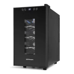 ORBEGOZO VT 830 VINOTECA COMPACTA - CONSERVA Y DISFRUTA DEL VINO EN CASA - CAPACIDAD PARA 8 BOTELLAS - CONTROL ELECTRONICO DE TEMPERATURA - DISEÑO ELEGANTE Y MODERNO - SILENCIOSA Y SIN VIBRACIONES