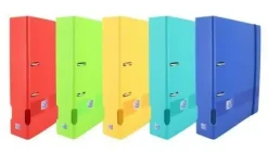 OXFORD ARCHIVADOR PLASTICO DURO DE PALANCA A4+ CAPACIDAD 450HOJAS 2 ANILLAS LOMO 70MM POLYFAN 400146206