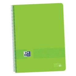 OXFORD BLOC OXFORD A4+ 80H TAPA DE PLASTICO CN5MM VERDE 400149421