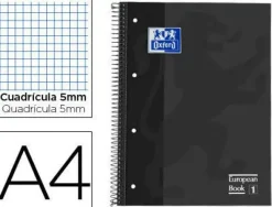 OXFORD BLOC OXFORD A4TD C5X5 80H NEGRO 100430269 MAK035567