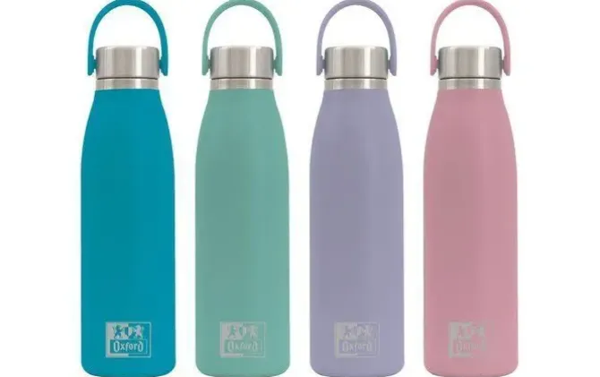 OXFORD BOTELLA TERMICA 50CL RUNBOOT RECUBRIMIENTO INTERNO CRAMICO COLORES PASTEL