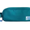 OXFORD B-SMART ESTUCHE PORTATODO - 3 COMPARTIMENTOS - ASA LATERAL - FABRICADO EN MATERIAL RECICLADO - COLOR AQUA