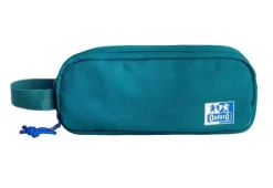 OXFORD B-SMART ESTUCHE PORTATODO - 3 COMPARTIMENTOS - ASA LATERAL - FABRICADO EN MATERIAL RECICLADO - COLOR AQUA