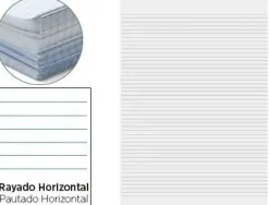 PAPEL BARBA 10 HOJAS DOBLADAS HOJAS 1 RAYA 90 GRAMOS 32X45 CM TIPO GUARRO