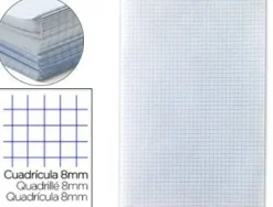 PAPEL BARBA 10 HOJAS DOBLADAS HOJAS CUADROS 8X8MM 90 GRAMOS 32X45 CM TIPO GUARRO