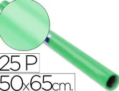 PAPEL CHAROL VERDE PALIDO ROLLO 25 HOJAS DE 50X65 CM