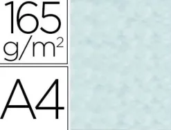 PAPEL COLOR LIDERPAPEL PERGAMINO CON BORDES A4 165G/M2 AZUL PACK DE 25 HOJAS