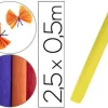 PAPEL CRESPON LIDERPAPEL ROLLO DE 50 CM X 2,5 M 85G/M2 AMARILLO