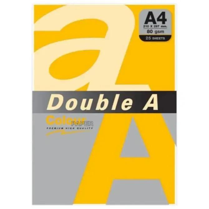 PAPEL DOUBLE A A4 80GR 25H ORO