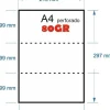 PAPEL 500H A-4 80GR PERFORADO EN 3 PARTES 99MMX210MM PARA RECIBOS BANCARIOS IMPRESORA LASER O INKJET