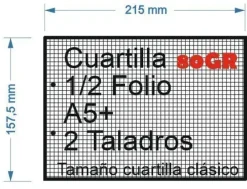 PAPEL 100HOJAS CUARTILLA 80GR CUDRICULADAS 2 TALADROS 157,5X215MM NAVIGATOR HOJAS SUELTAS PARA IMPRESORA