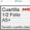 PAPEL 100HOJAS CUARTILLA RAYADAS 80GR 157,5X215MM NAVIGATOR HOJAS SUELTAS PARA IMPRESORA