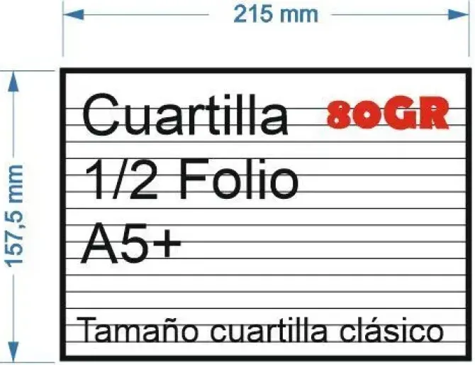 PAPEL 100HOJAS CUARTILLA RAYADAS 80GR 157,5X215MM NAVIGATOR HOJAS SUELTAS PARA IMPRESORA