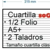 PAPEL 100HOJAS CUARTILLA RAYADO 2 TALADROS 80GR 157,5X215MM NAVIGATOR HOJAS SUELTAS PARA IMPRESORA