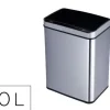 PAPELERA METALICA Q-CONNECT CON SENSOR AUTOMATICO CAPACIDAD 80 LITROS 820X270X400 MM