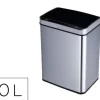PAPELERA METALICA Q-CONNECT CON SENSOR AUTOMATICO CAPACIDAD 60 LITROS 630X270X400 MM