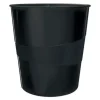 PAPELERA PLASTICO LEITZ RECYCLE COLOR NEGRO 15 LITROS