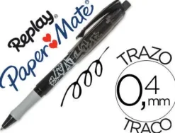 PAPER MATE BOLIGRAFO PAPER MATE REPLAY MAX NEGRO S0835200 MAK119528
