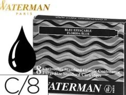 PAPER MATE CARTUCHO PLUMA WATERMAN NEGRO /8UD S0110850 MAK080386