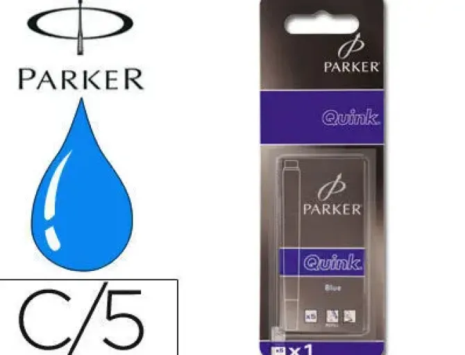 PAPER MATE CARTUCHO PLUMA PARKER AZ.REAL LAV/5UD S0116210 MAK080387