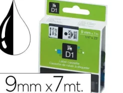 PAPER MATE CINTA DYMO D1 9MMX7M NEGRO/BLANCO S0720680 MAK220293