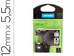 PAPER MATE CINTA DYMO D1 POLYEST 12X5,5M NEG/BLA S0718060 MAK249976