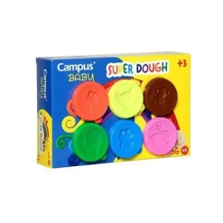 PASTA MODELAR CAMPUS BABY SUPER DOUGH 50 G 6 BOTES
