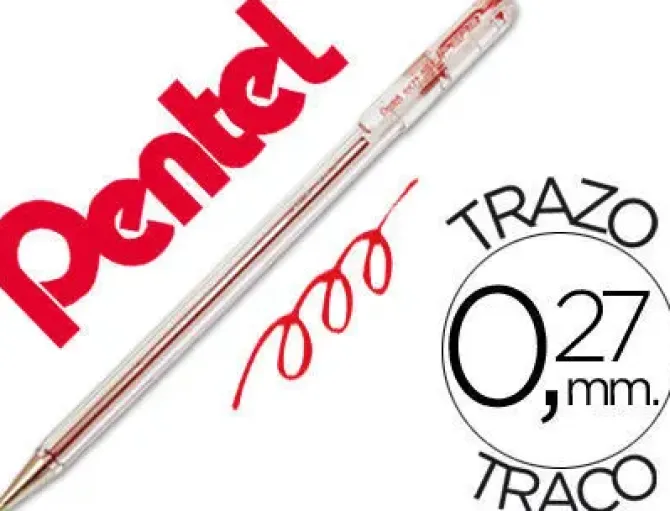 PENTEL BOLIGRAFO PENTEL BK-77 ROJO BK77 B MAK080117